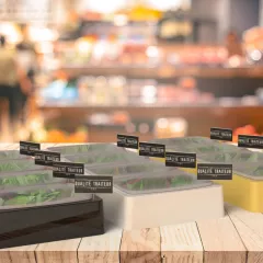 Présentoir thermoformé sur mesure pour boucherie boulangerie et GMS Présentoir thermoformé sur mesure pour boucherie boulangerie et GMS
