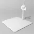 Fixed Leg 5 cm Tunnel Fixing : Color:White