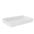 Plateau KATA crock en mélamine : format plateau:342 mm X 260 mm, Profondeur:80 mm , Couleur:Blanc