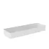 Plateau KATA crock en mélamine : format plateau:175 mm X 520 mm , Profondeur:80 mm , Couleur:Blanc